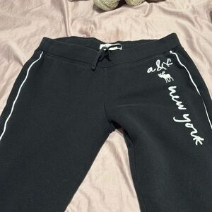 black sweatpants, one time used